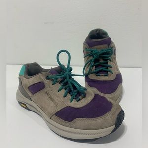 Women’s Merrell Ontario 85 Hiking Shoe - purple and gray - size 7.5